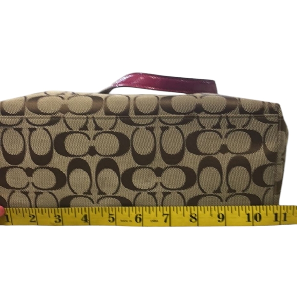 Coach Authentic Barbie Pink And Brown Canvas Mongrammed Sachtel Tote Bag Purse. - Picture 4 of 8